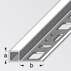 8 x 19.5mm Silver Anodized Aluminum Multipurpose Square Outside Corner Tile Profile 2.5M Photo 4