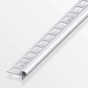 Florentine step profile, silver anodized aluminum 8 x 24.5 x 7.5 mm, 1 M