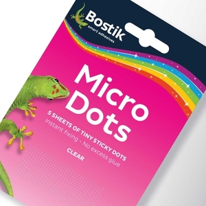 ST BOSTIK Micro Dots Μικροσκοπικές Κουκίδες Διάφανου Συγκολλητικού Διπλής Όψης