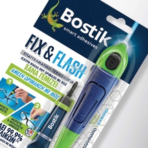 ST BOSTIK Fix & Flash  Νέας Γενιάς Κυανοακρυλική Κόλλα-Ενεργοποίηση με Φως LED 5gr + Φακο