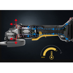 CAT SOLO ΓΩΝΙΑΚΟΣ ΤΡΟΧΟΣ 125mm BRUSHLESS 18V DX314B Φωτογραφία 4