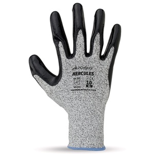 NITRILE GLOVES GALAXY HERCULES BLACK-GREY L-2XL