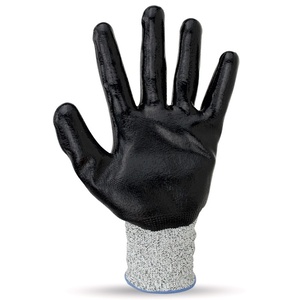 NITRILE GLOVES GALAXY HERCULES BLACK-GREY L-2XL Photo 2