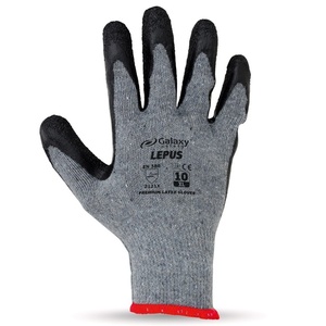 LATEX GLOVES GALAXY LEPUS BLACK-GREY L-XL