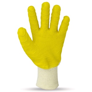 LATEX GLOVES GALAXY PETRA WHITE-YELLOW XL-2XL Photo 2