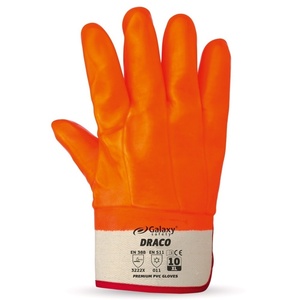 PVC GLOVES GALAXY DRACO ORANGE XL