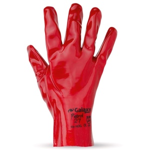 PVC GLOVES GALAXY PETROL 27 RED XL