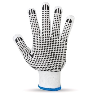 COTTON GLOVES GALAXY COTTON DOT No10 WHITE XL Photo 2