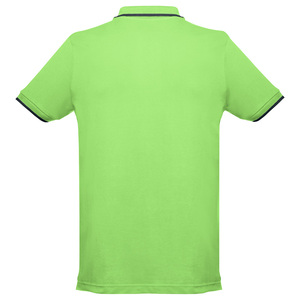 Ανδρικό δίχρωμο μπλουζάκι polo
 TH Clothes Rome - Apple green/Navy blue 38-8105C Photo 2