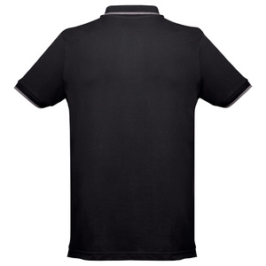 Ανδρικό δίχρωμο μπλουζάκι polo
 TH Clothes Rome - Black/Grey 38-8105C Photo 2