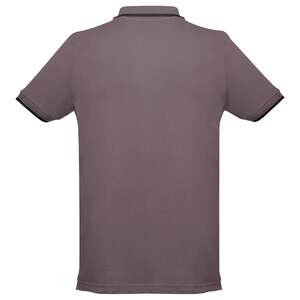 Ανδρικό δίχρωμο μπλουζάκι polo
 TH Clothes Rome - Grey/Black 38-8105C Photo 2