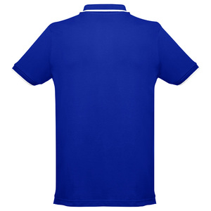 Ανδρικό δίχρωμο μπλουζάκι polo
 TH Clothes Rome - Royal blue/White 38-8105C Photo 2