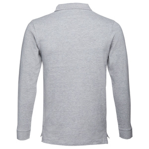 Ανδρικό μακρυμάνικο μπλουζάκι polo
 TH Clothes Bern - Grey melange 38-8108C Photo 2