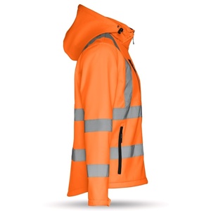 HIGH VISIBILITY SOFTSHELL ZAGREB WORK 100% P NEON YELLOW S-2XL Photo 3