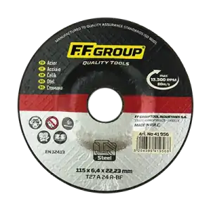 FF GROUP IRON GRINDING DISC, 125x6.4
