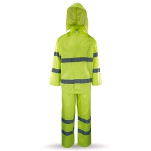 RAIN SUIT PVC GALAXY RAIN PLUS HI-VIS YELLOW - HI VIS S-3XL