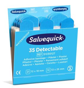 Επιθέματα CEDERROTH ΑΝΙΧΝΕΥΣΗΜΑ - Salvequick Blue Detectable Plaster 51030127