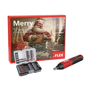 CORDLESS SCREWDRIVER IN CHRISTMAS CALENDAR +BITS, SET 41 PCS SD 5-300 4.0 Flex