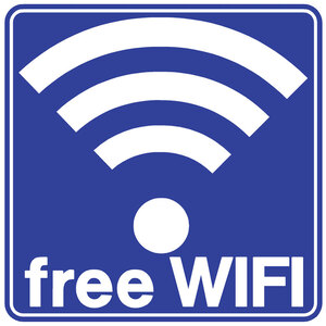 Πινακίδα σήμανσης PVC ''FREE WIFI''