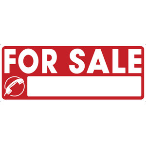 "FOR SALE" self-adhesive sign
