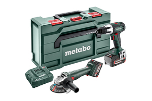 Metabo 18 Volt Combo Battery Set 2.4.2 SB 18 LT + W 18 L 9-125 Quick