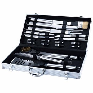 BBQ Tool Set 16 Pcs. In a Practical Suitcase