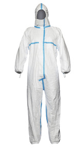 PROTECTIVE COVERALL DUPONT TYVEK 600 PLUS WHITE S-3XL