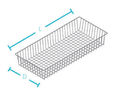 ES Wire Basket with Arms