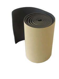 Self Adhesive Long Length Garage Wall Foam Sticker, Black, Rolled PARK-FLWP20020B