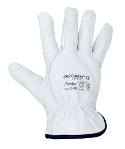 LEATHER-FABRIC GLOVES GALAXY ARCTIC WHITE L-2XL