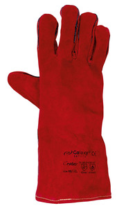 LEATHER GLOVES GALAXY CRATER RED XL