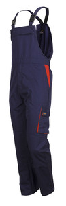 WORK BIB PANTS GALAXY GLX31 65P/35C 270g NAVY BLUE-ORANGE 3XL