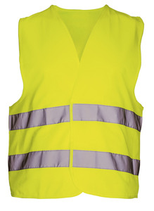 HIGH VISIBILITY VEST HVY-E YELLOW ONE SIZE YELLOW