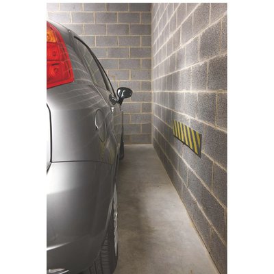 Self-Adhesive Foam Garage Wall Protector with Yellow and Black Reflective Stripes PARK-FWP5010BY Photo 4