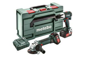 Metabo 18 Volt Combo Battery Set 2.4.2 18 V SB 18 LT + W 18 LTX 125 Quick