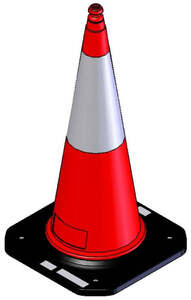 Plastic Cone 100 cm with Heavy Base PARK-DH-PE-3