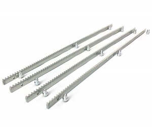 Module-4 Rack, Metallic (Galvanized), Section 10x30mm, Pack of 4 Pieces of 1 meter each