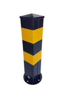 Fixed Metal Column with Pyramidal Finish on the Top PARK-SBF-100P
