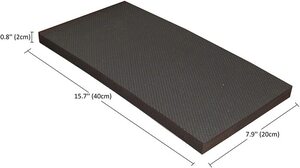 Self-adhesive Rectangular Shaped Foam Protector for Garage Walls, Black Color, PARK-FWP4020B