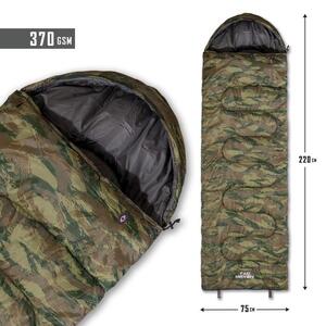 MAJOR SLEEPING BAG 370GR/m² CAMO D19002-Camo-56-GR.Camo