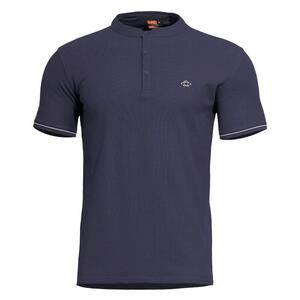 LEVANTES HENLEY T-SHIRT STRIPES K09025-STR-05-Navy Blue