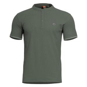 LEVANTES HENLEY T-SHIRT STRIPES K09025-STR-06CG-Camo Green