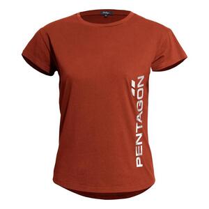 WHISPER LADIES TEE "PENTAGON VERTICAL" K09044-PV-74-Maroon Red