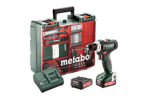 Metabo 12 Volt Cordless Drill PowerMaxx BS 12 Set