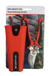 Garden Tool Set of Stainless Steel Hand Pruner and Waterproof Lightweight Flexible Case PRU-R